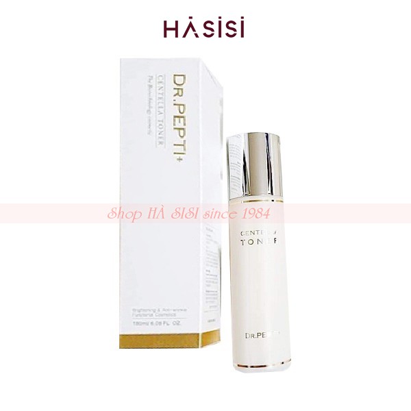 Nước Hoa Hồng Dưỡng Ẩm, Trắng Da &amp; Tái Tạo Da DR.PEPTI+ - Centella Toner 180ml