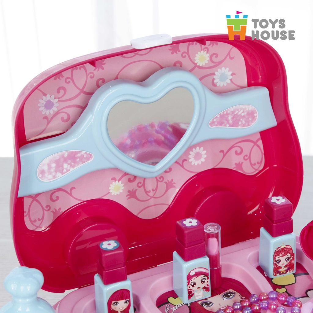 Đồ chơi trang điểm cho bé kiêm Vali xách tay hình ô tô tiện lợi cho bé gái Toys House 008917