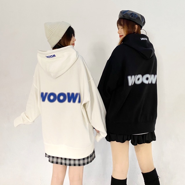 [Mã 12FASHIONSALE1 giảm 10K đơn 50K] WOOWI ZIP HOODIE - Áo khoác in nổi | BigBuy360 - bigbuy360.vn