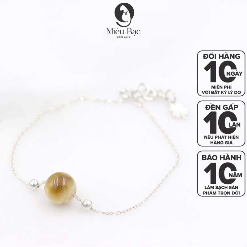 Lắc Tay bạc nữ dây xích mix đá màu theo mệnh chất liệu bạc s925 thời trang phụ kiện lắc tay nữ Miêu Bạc L400013