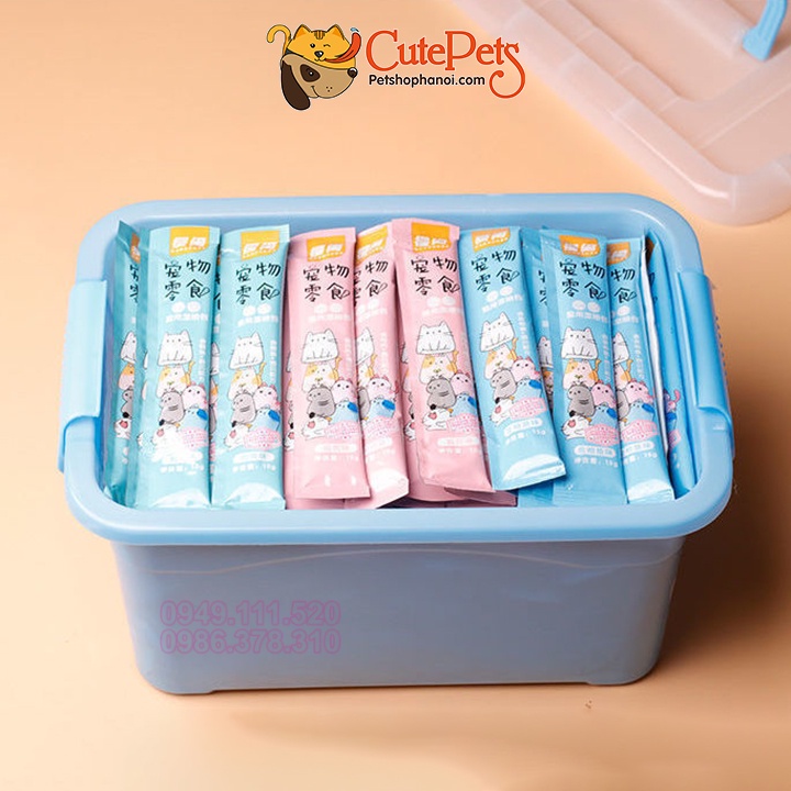 Súp thưởng cho mèo Shizuka combo 10 thanh Súp dinh dưỡng cho mèo - CutePets