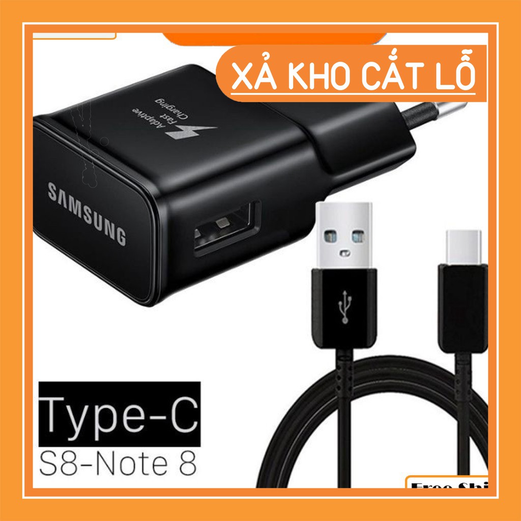 Sale mạnh  Bộ Cáp sạc nhanh Samsung S8, S8 plus - S9, S9 plus - Note8 - Note9 sạc siêu tốc typeC/ Dây cap sạc nhanh typ