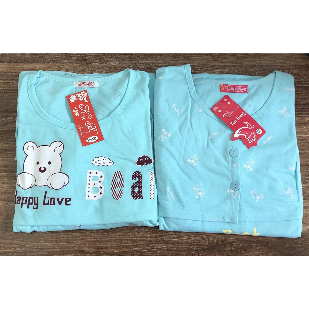 Bộ đồ bầu và sau sinh vải cotton thoáng mát ( dài tay)