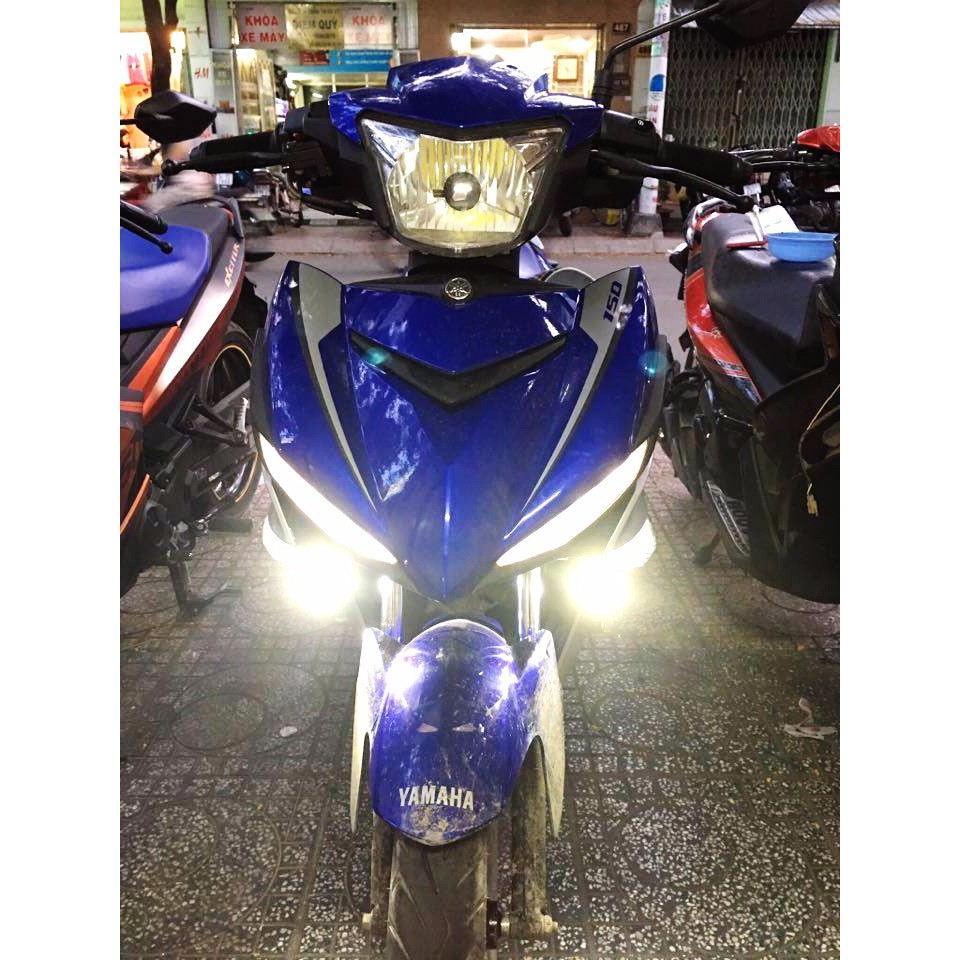 Đèn Led trợ sáng xe máy L4 - CYT + Tặng móc treo chìa khóa