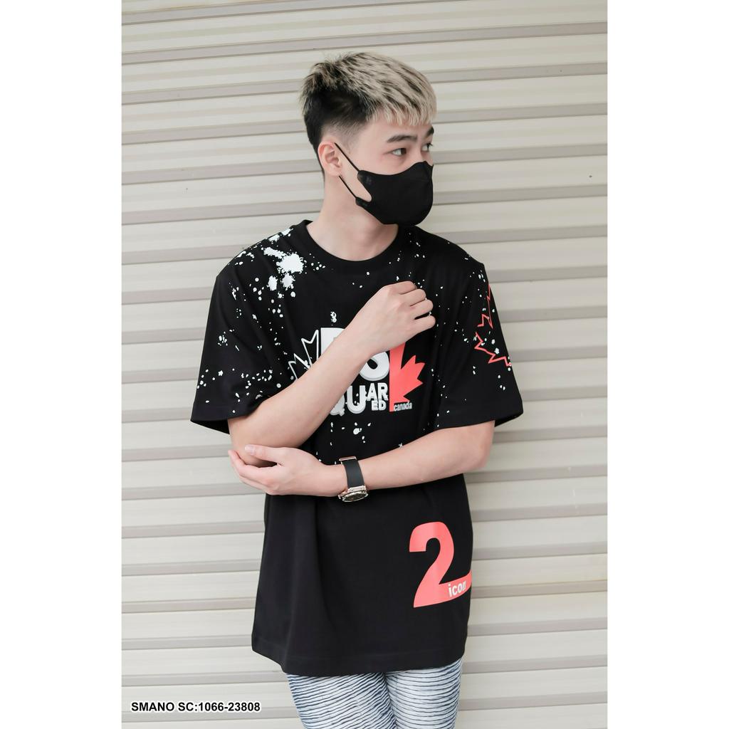 Hot Áo Thun DSQ Phối Màu Đen Trắng Siêu Cấp DSQ Cotton 100% 2023