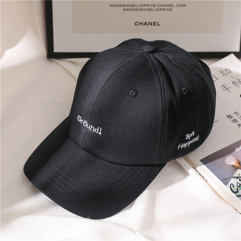 Mũ lưỡi trai thêu chữ Ground nhiêu màu đa dạng nam nữ phong cách Uzllang Unisex