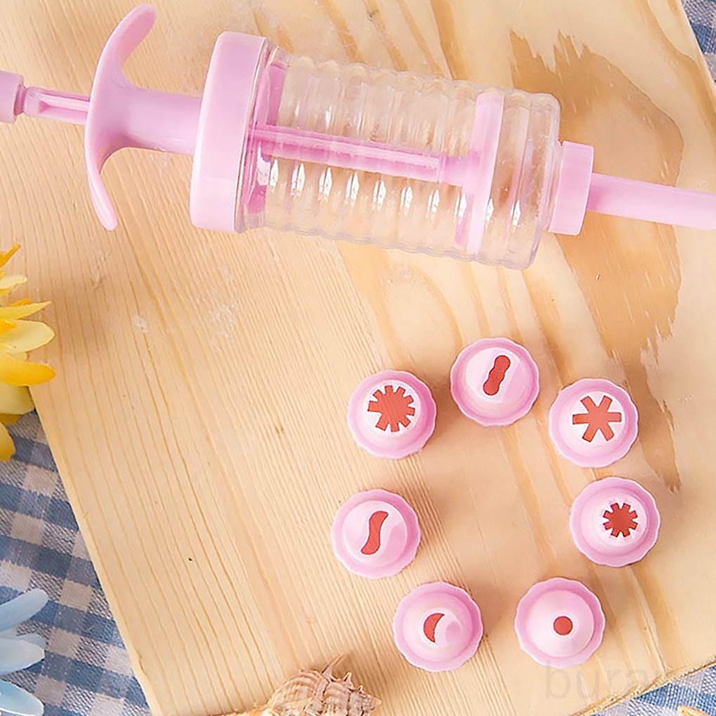 Khuôn nhấn tạo hình bánh quy kèm đầu phun dùng trang trí diy