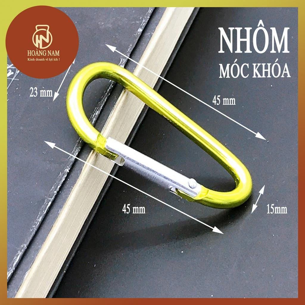 Combo 10 Móc Khóa Nhôm Chữ  45mm x 23mm - Giải pháp tiện dụng cho việc móc treo và liều trại camping dụng cụ