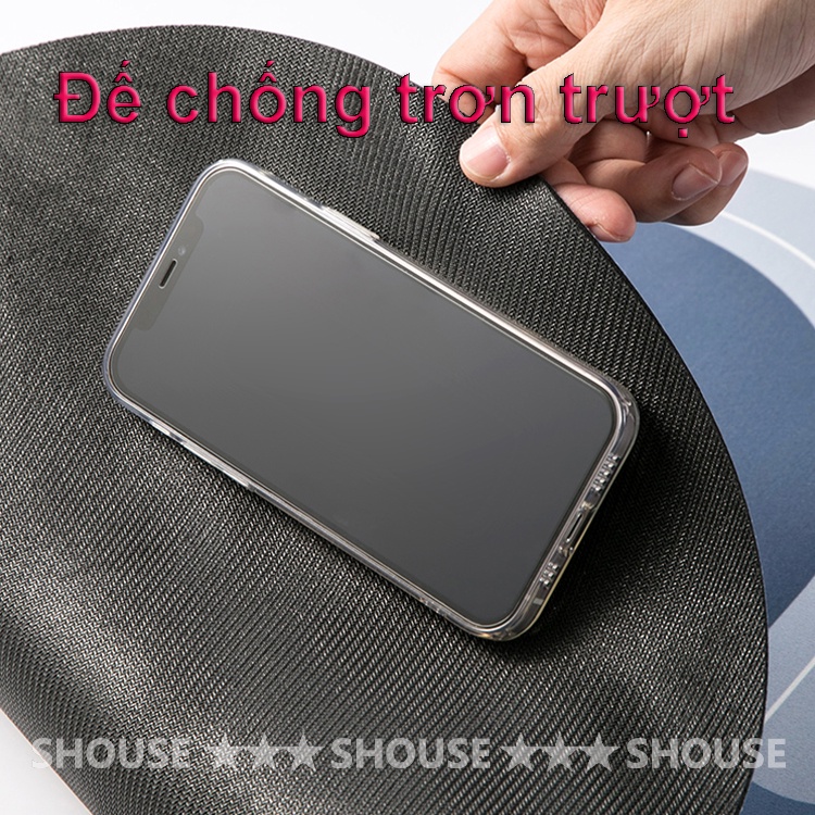 Thảm Lau Chân phòng tắm Silicon SHOUSE siêu thấm hút nước chùi đế cao su chống trơn trượt khách sạn cao cấp