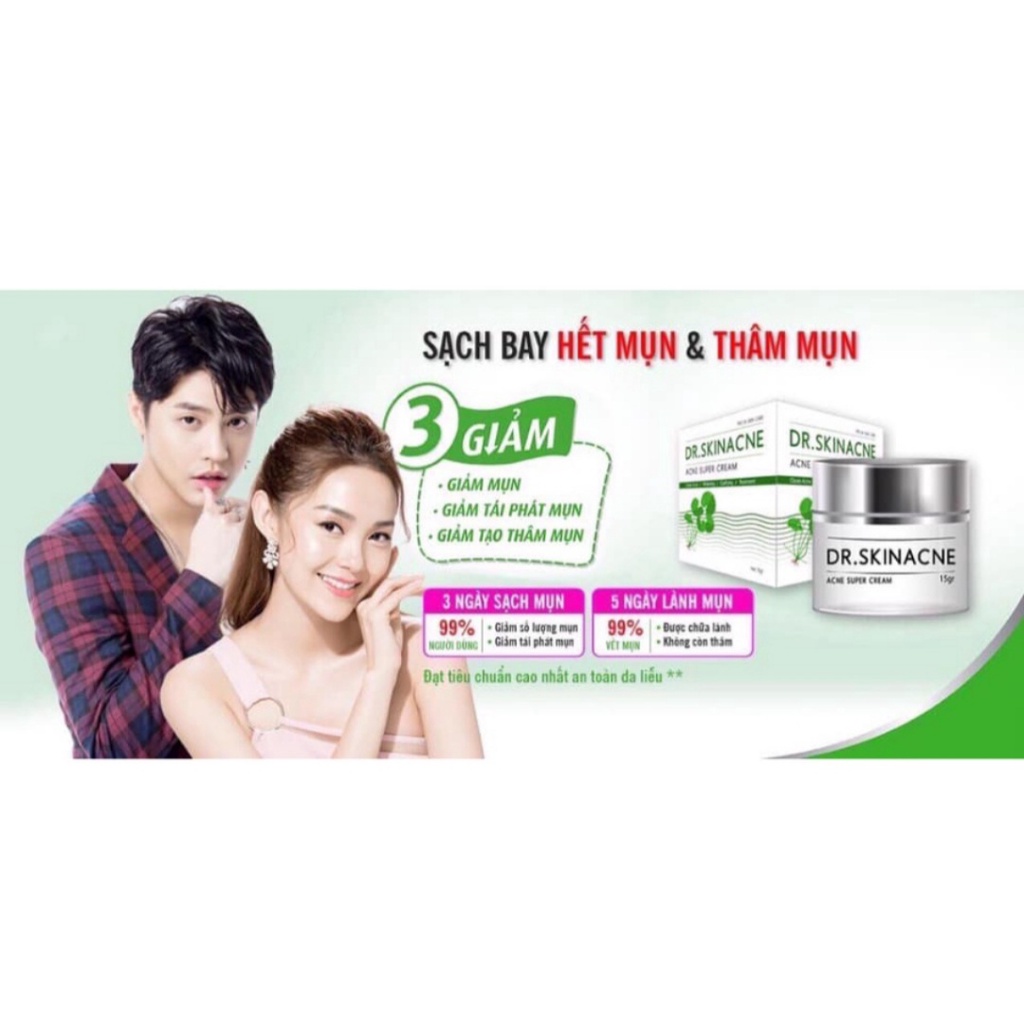 MẪU MỚI KEM TRẮNG💖 KEM GIẢM MỤN NGỪA THÂM 𝑫𝑹 𝑺𝑲𝑰𝑵𝑨𝑪𝑵𝑬 CHÍNH HÃNG
