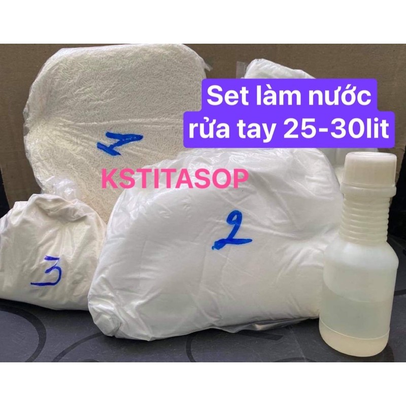 Tự làm nước rửa tay 25-30lit hương hoa