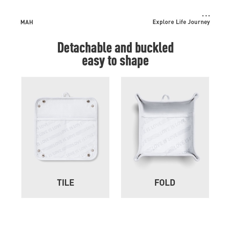 Túi đựng đồ chơi MAH gập lại điều chỉnh hình dạng được cất giữ đồ dùng gọn gàng dành cho du lịch ngoài trời