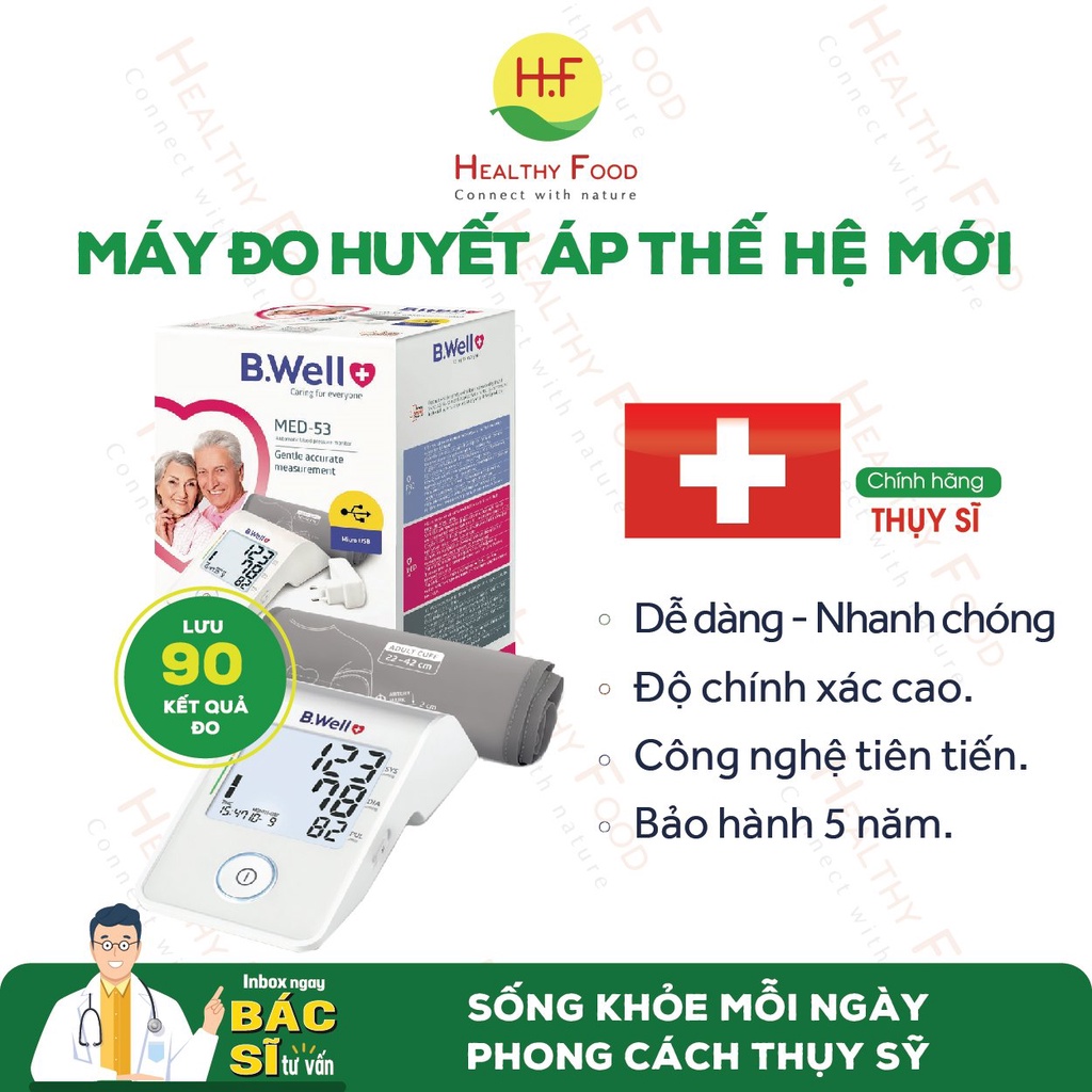 [SX TẠI THỤY SĨ] - Máy Đo Huyết Áp Bắp Tay Tự Động B. Well Pro 33/Pro 35/ Med 53 - Chính Xác, Tiện Lợi