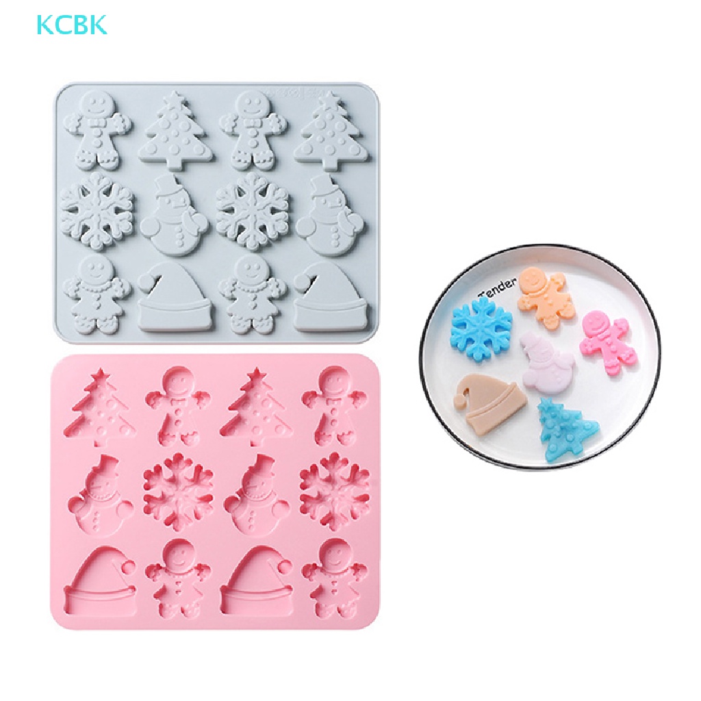 Khuôn silicone Tạo Hình Làm Bánh Kẹo / Xà Phòng Hình Người Tuyết DIY
