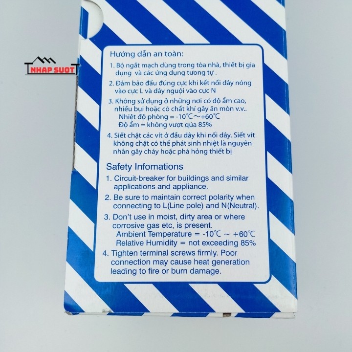 Aptomat át cài đơn Panasonic MCB tép 16A 20A 25A 32A 40A 50A 63A