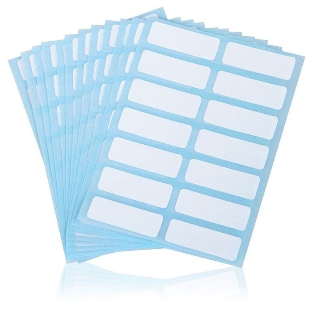 Bộ 12 Tờ Nhãn Dán Ghi Chú 13x38mm Màu Trắng Tự Dính