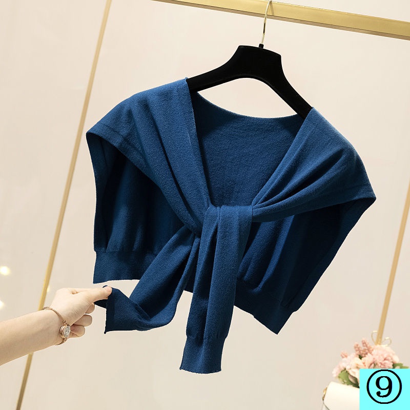 Áo Choàng Dệt Kim Dáng Ngắn Thời Trang Thu Đông Dành Cho Nữ Sự Bảo Vệ