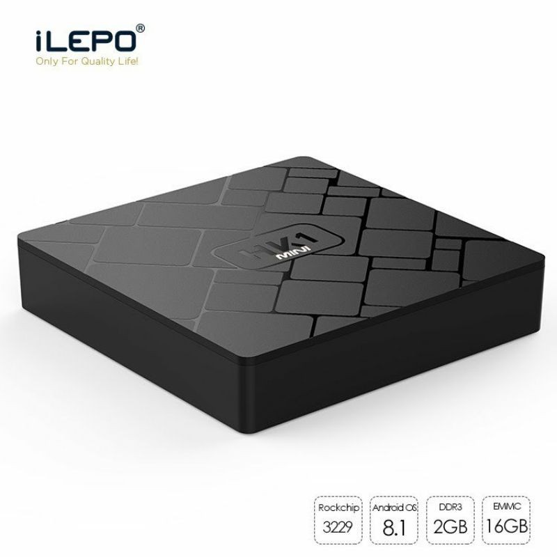 AndroidTV box HK1mini -  Rom ATV 8.1 Ram 2G, Rom 16Gb. Add sẵn tk MyK+ hạn sử dụng 3 tháng