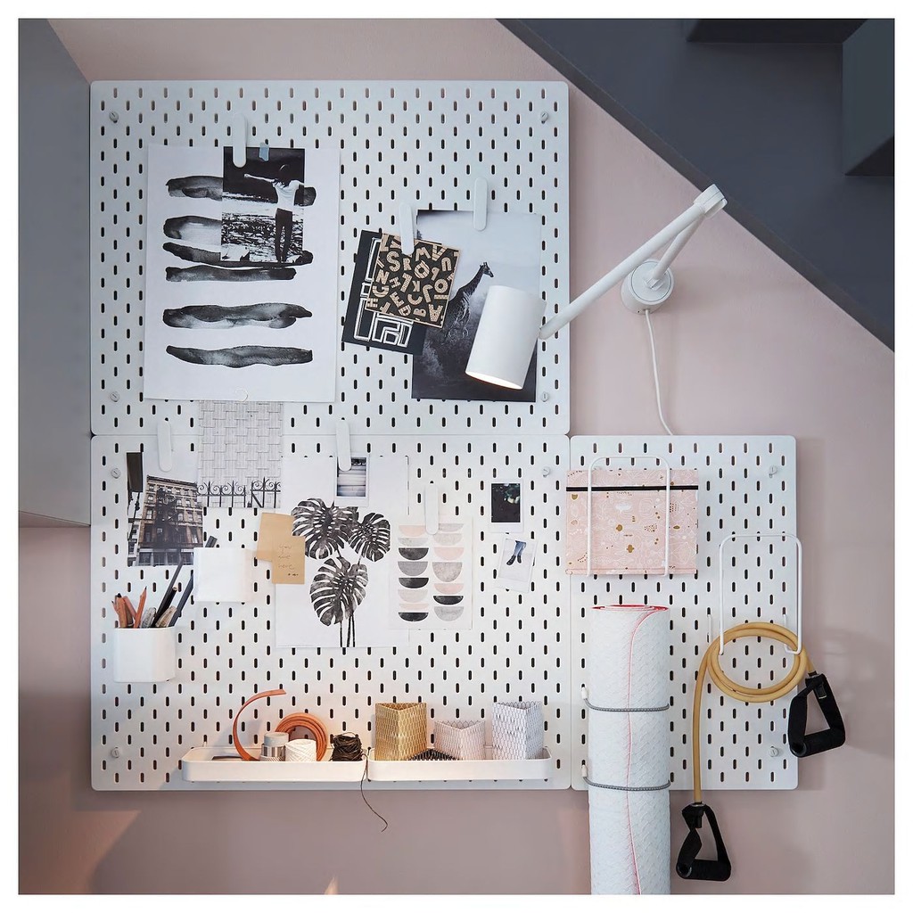 Bảng cài treo tường pegboard Skadis IKEA 36cm