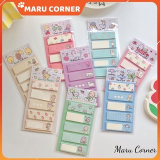 Giấy nhớ giấy note name sticker 5 mẫu 1 set siêu xinh