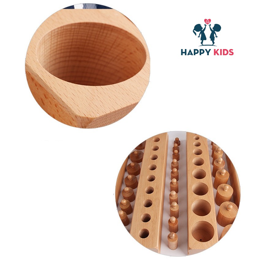 Giảm 10% [Tối Đa 35K Đơn Từ 50K] - Bộ Núm Trụ Size To Bản Chuẩn Đẹp Giáo Cụ Montessori