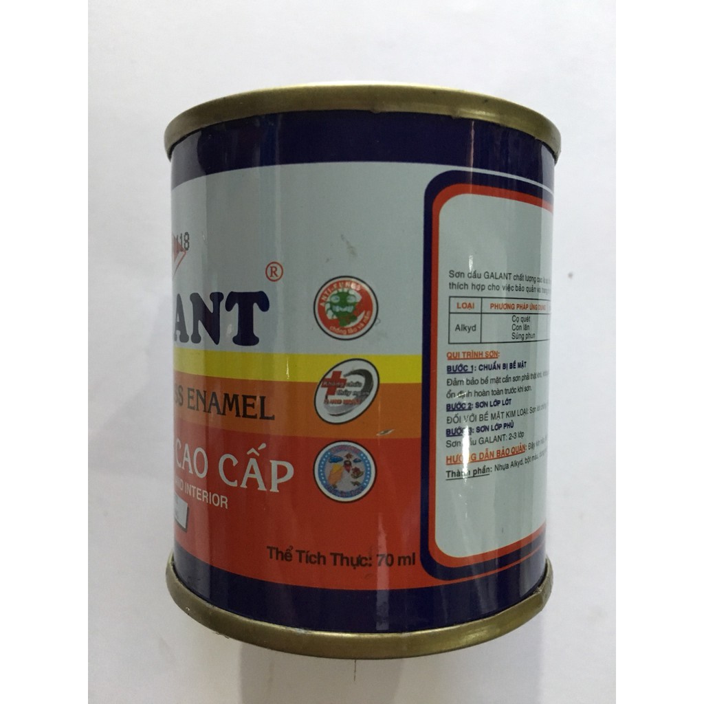 Sơn dầu Galant (Trắng, Đỏ, Vàng, Xanh lá, Bạc, Xanh Dương )70 ML