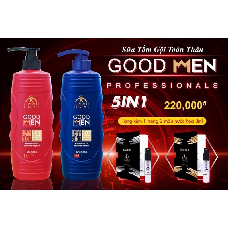 [Chính Hãng] Sữa Tắm Gội Nam Toàn Thân 5in1 750ml