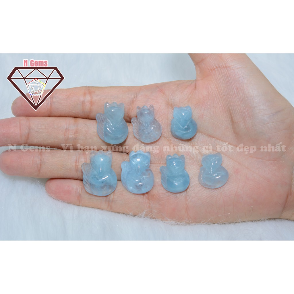 Tỳ hưu Aqua hợp mạng Mộc và Thuỷ - Dùng làm mặt nhẫn, mặt đây chuyền