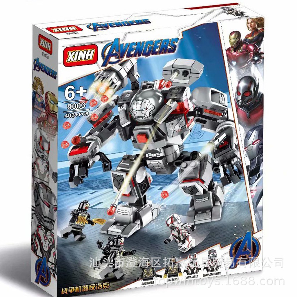 Hộp Lego Ráp Hình Robot Heroes 371PCS Cho Bé. Bộ Lắp Ráp Nhân Vật Siêu Anh Hùng, đồ chơi ghép hình cho bé.