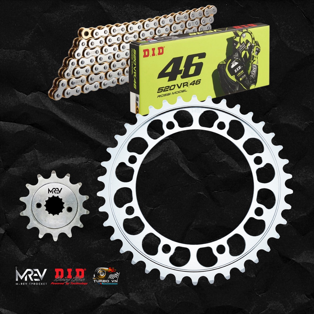 Nhông Dĩa MREV cho xe Kawasaki KLX250 đời