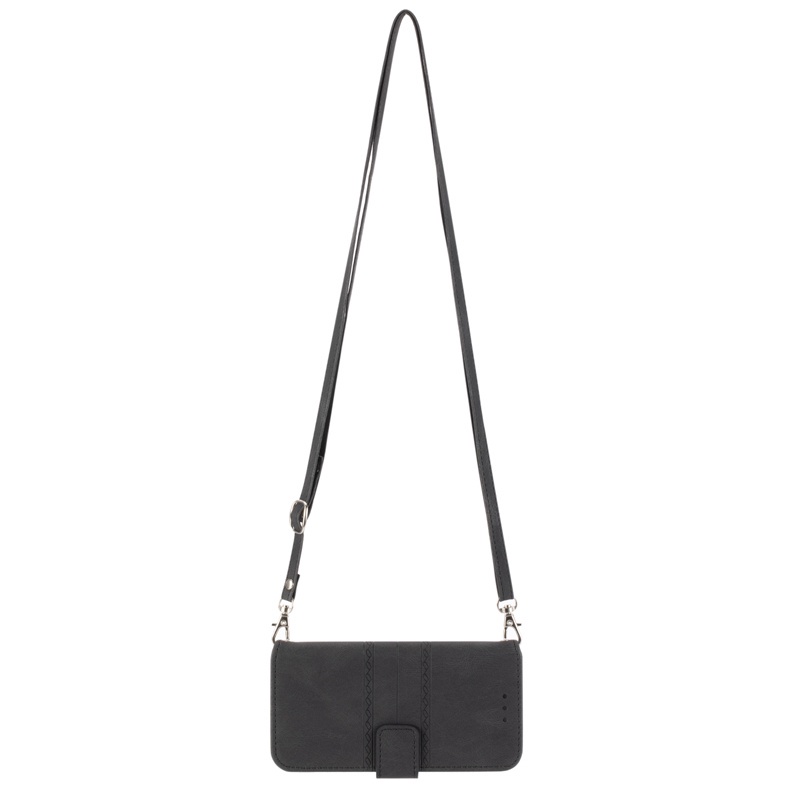 Bao da điện thoại PU đeo chéo ví nắp lật màu trơn dập nổi cho Samsung Galaxy A22 4G A51 A71 S20 FE S21+/Ultra S21 FE 5G