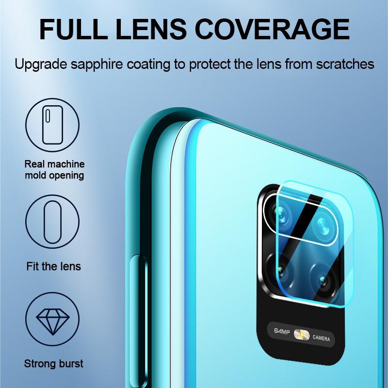 Kính Cường Lực Bảo Vệ Camera Cho Xiaomi Mi 9T 10T 11T 12T 11 Lite Poco M3 M4 X3 X4 X5 F3 F2 Pro Redmi Note 8 9 9S 10 10S 11 11S 12 12S 9A 9C 10C