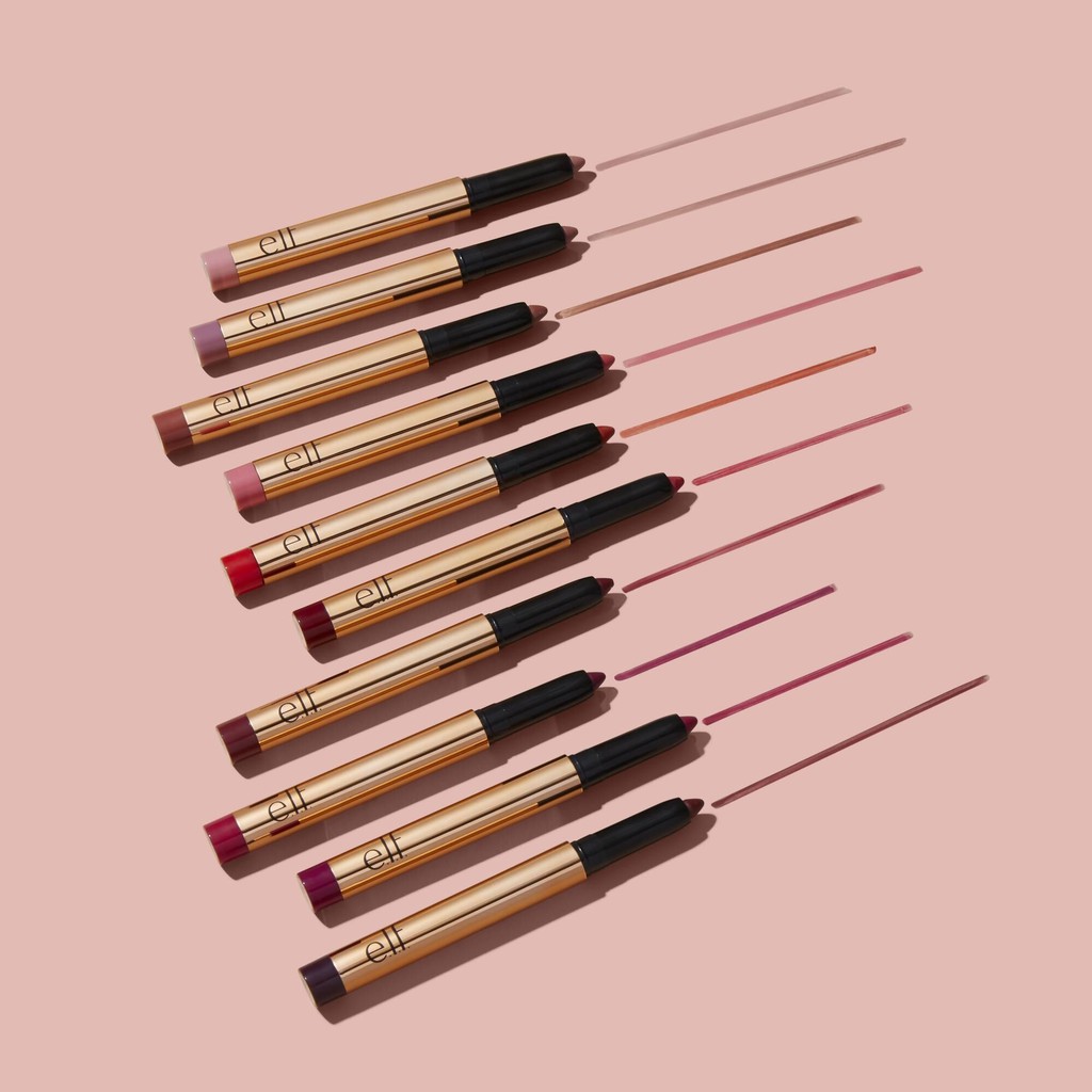 Set 10 cây son HOA HỒNG VÀNG E.L.F ROSE GOLD MATTE LIP VAULT