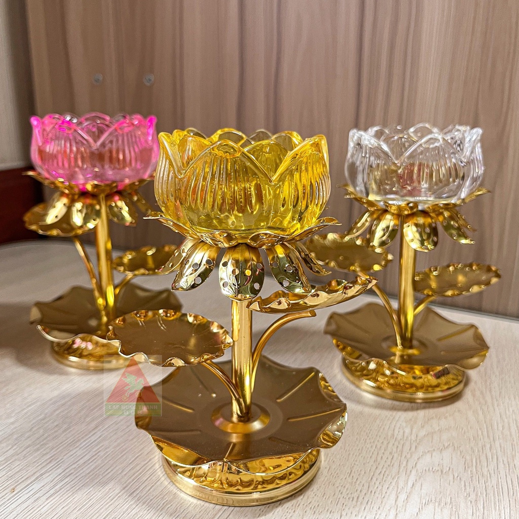 Chân Tealight Lưu Ly Sen