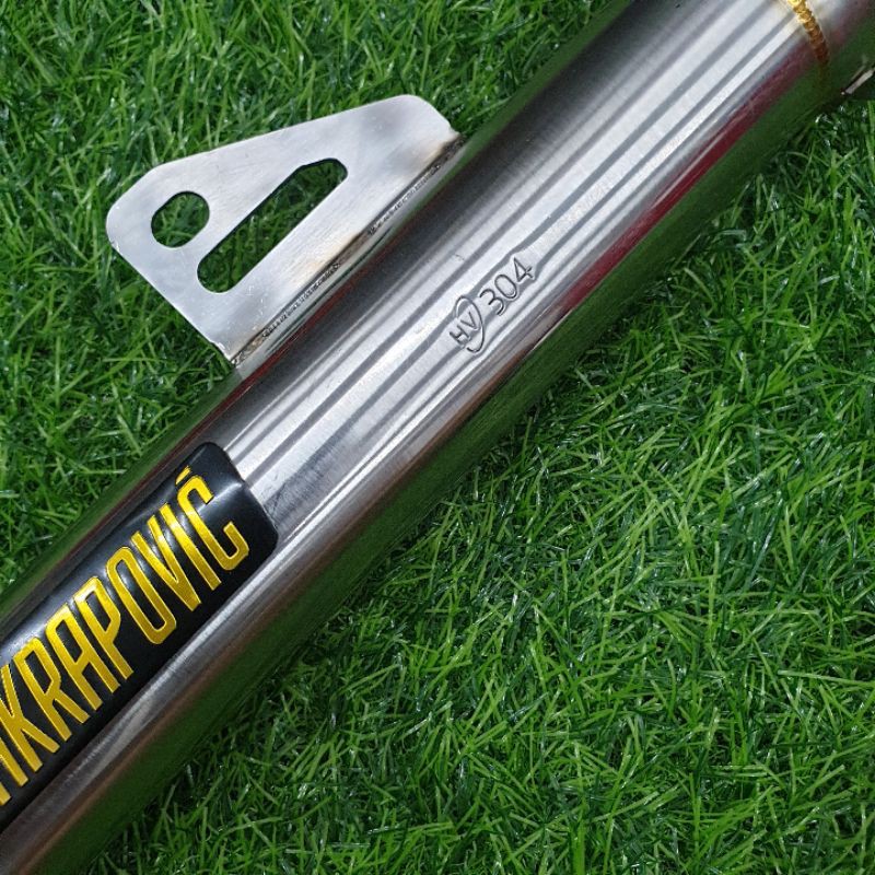 Pô Akrapovic Không Nỉ Inox 304