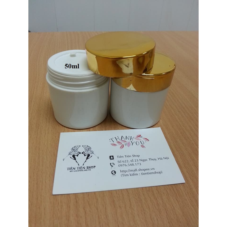 Hũ nhựa trắng 50ml KNV