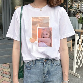 Áo thun Rose Black Pink BP Fan Kpop dễ thương tay ngắn dáng suông