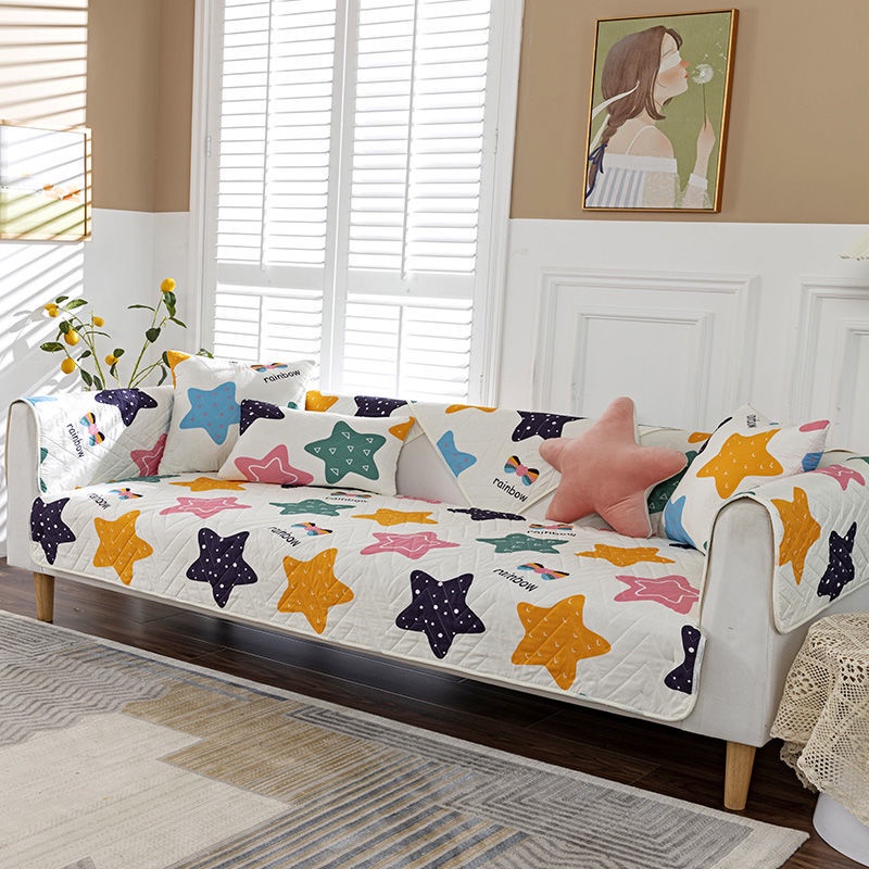 Đệm Sofa Bốn Mùa Đệm Sofa Bông Không Trơn Trượt Hiện đại Đơn Giản Phổ Biến Đệm Sofa Hoạt Hình Mô Hình Hoạt Hình Bao Bọc Ghế Sofa