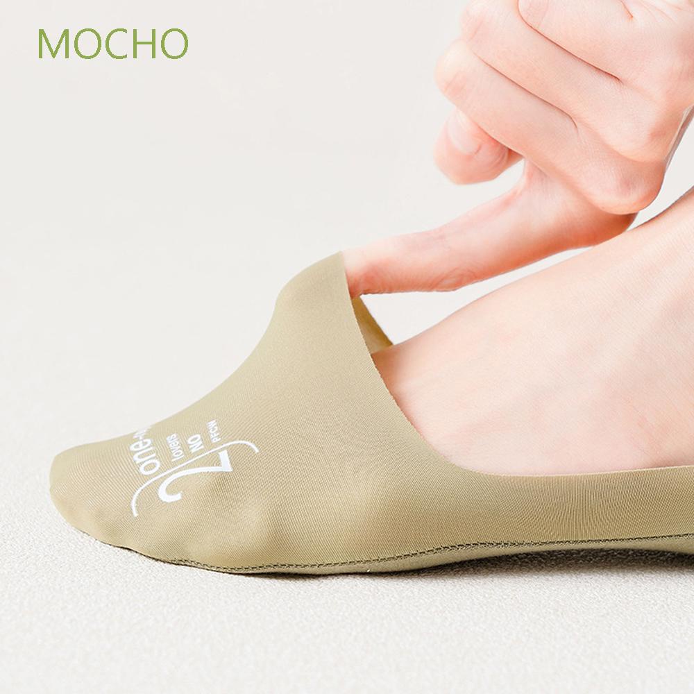 Vớ cổ thuyền vải lụa lạnh mỏng màu trơn không trượt thoáng khí thoải mái nhiều màu sắc cho nữ