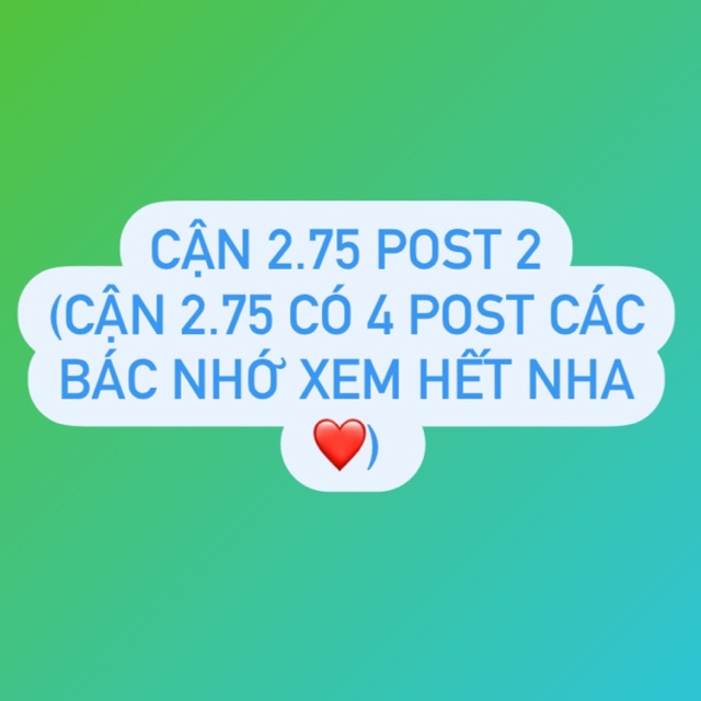 Cận 2.75 post 2