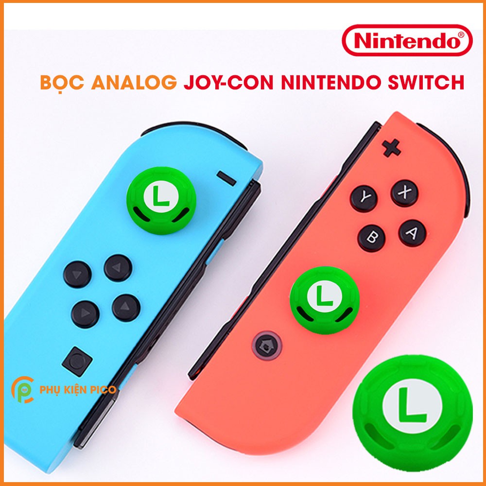 Bộ bọc cần Analog Joy-con giành cho máy Nintendo Switch chất liệu silicon siêu bền giúp bảo vệ chống trơn trượt