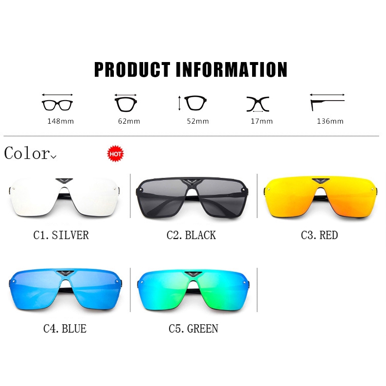 Kính mát tráng gương kiểu dáng thời trang cho nam nữ SAMJUNE