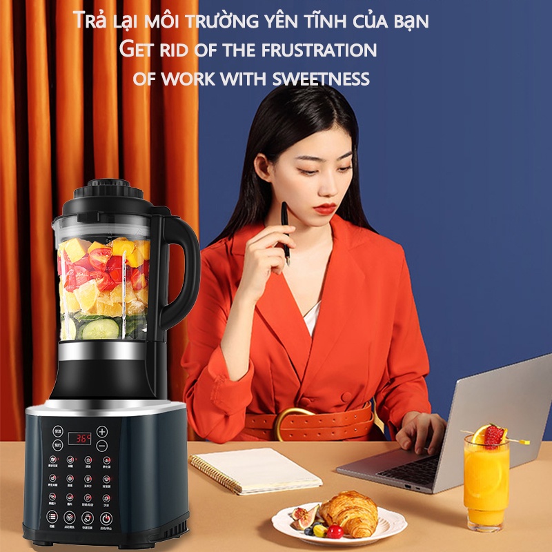 ĐA NĂNG Máy làm sữa hạt , Máy Làm Sữa Đậu Nành - Máy Xay Sinh Tố 1,75L-với 18 menu thông minh -Hạn bảo hành 3 tháng