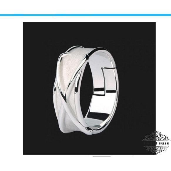 Nhẫn đeo tay chất liệu hợp kim thiết kế đơn giản thời trang cho cả nam và nữ