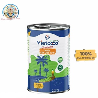 Nước cốt dừa Hữu cơ Vietcoco lon 400 ml