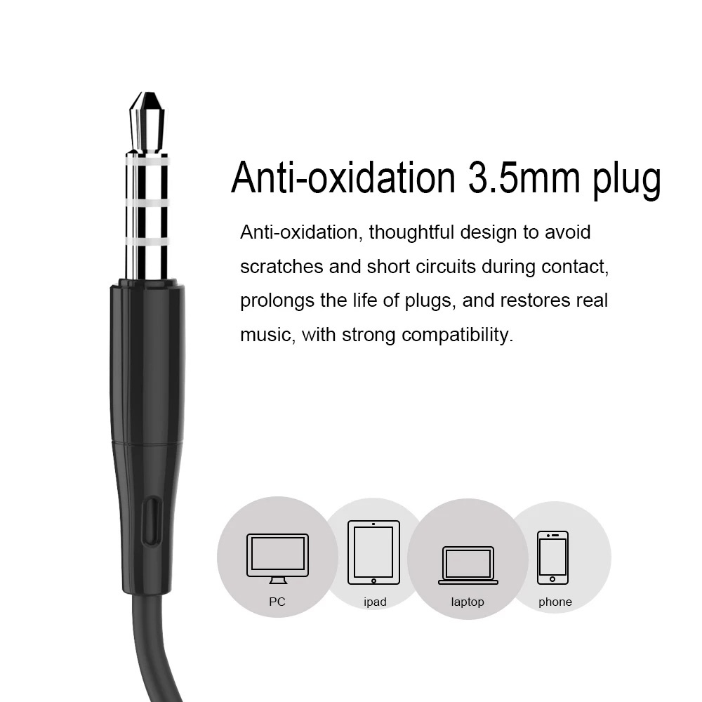 Tai Nghe Thể Thao S12 3.5mm Có Dây Dài 1.2M Tích Hợp Micro Tương Thích Với /Điện Thoại Android/Máy Tính