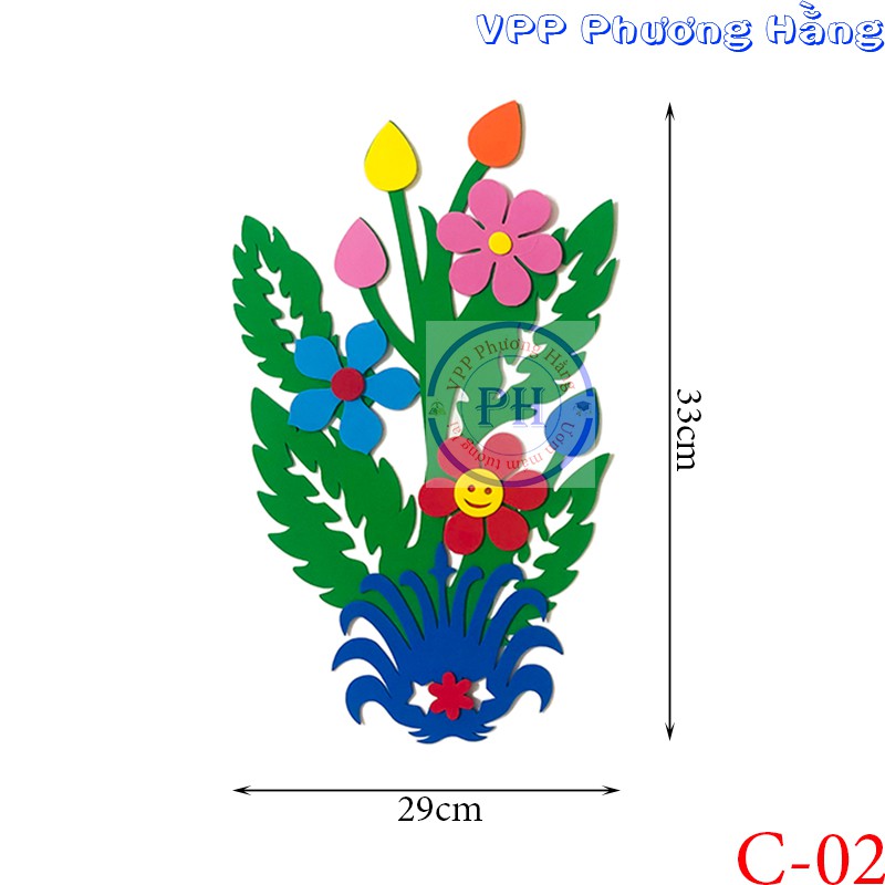 Cây cỏ xốp trang trí mầm non và phòng cho bé ( loại cao )