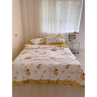 CHĂN GA GỐI ĐŨI HỌA TIẾT VIỀN BÈO