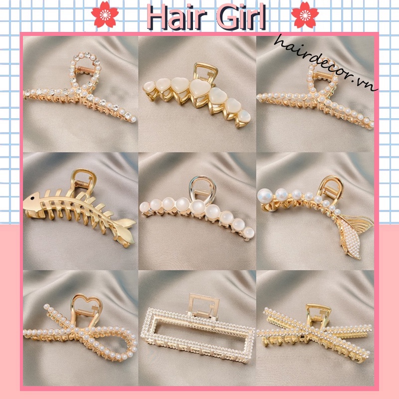 Kẹp Tóc Đính Ngọc Trai Thời Trang Hàn Quốc