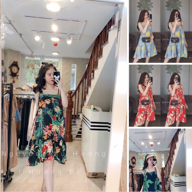 Đầm dây cây hoa